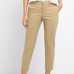 GAP Slim Cropped Size 10 Stretch Tan Dress Pant